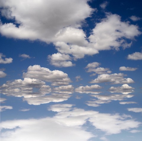 clouds on lake
