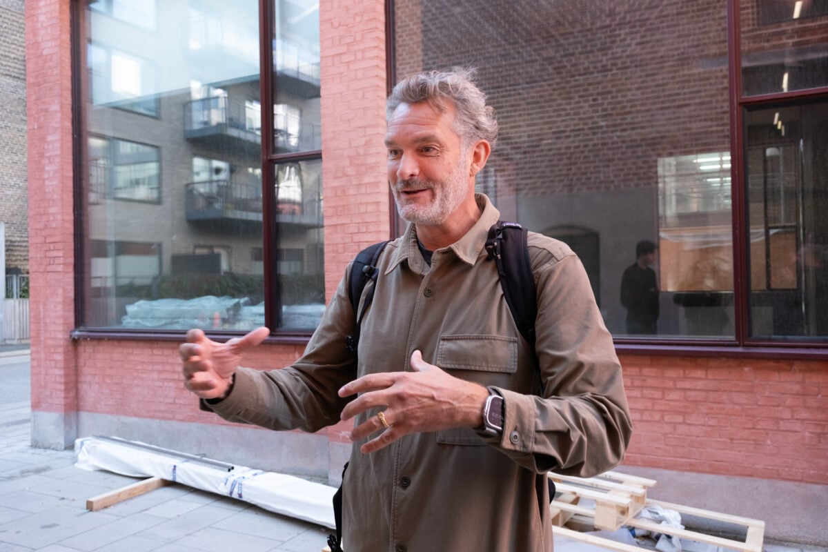Peter Bur Andersen at a construction site in Nordhavn.