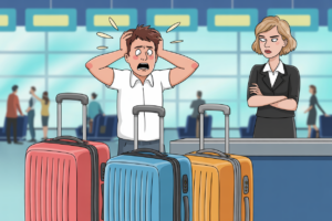 Patrick Bruce books flights through Orbitz with "free" checked bags -- only to learn the airline’s ticket includes no such perk. Who’s responsible for his $540 baggage fee shock?