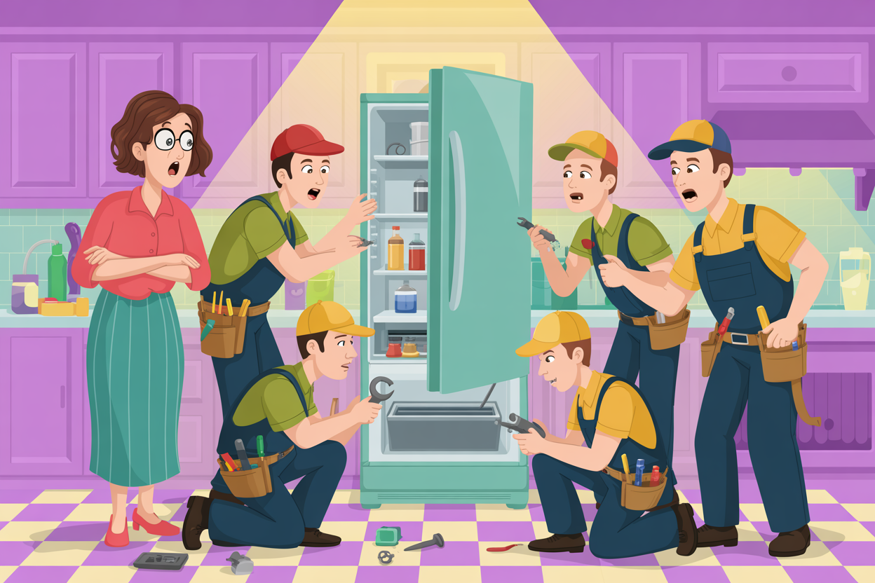 The freezer compartment on Paris Perlick's GE refrigerator keeps failing because of an elusive coolant leak. The manufacturer has tried to repair it five times over four years, but the problem persists. With a year left on her five-year warranty, Perlick fears the company is deliberately stalling until her coverage expires. Is it?