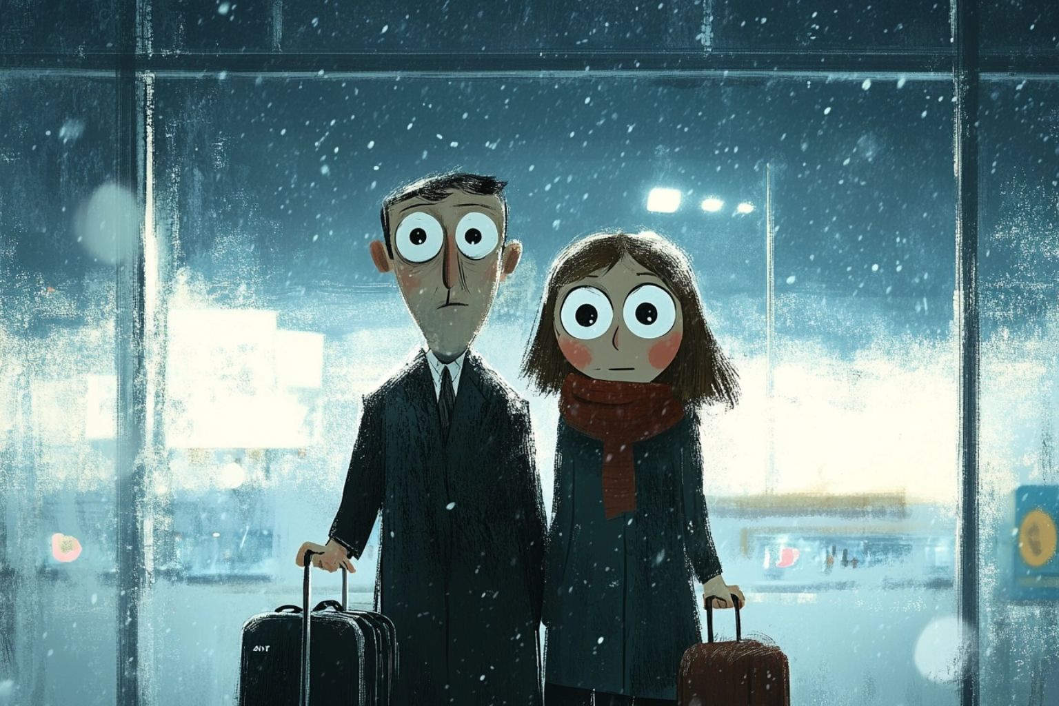 Illustration of holiday travel safety