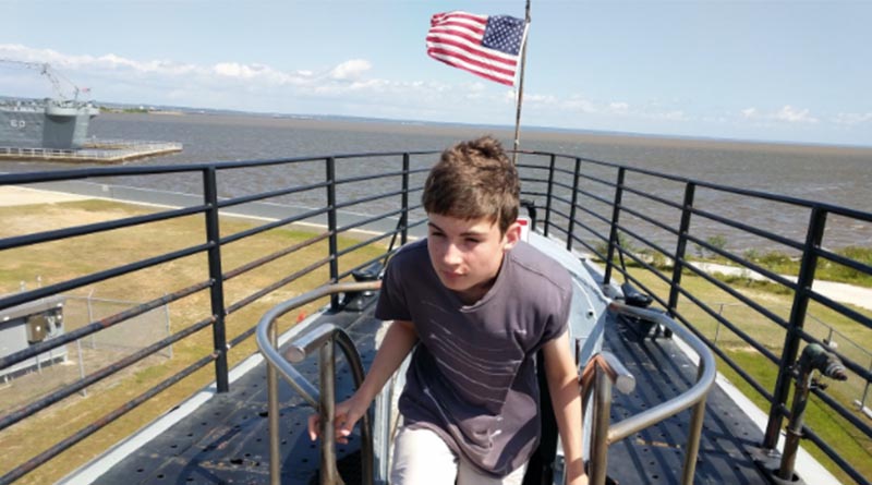 Aren Elliott at the U.S.S. Alabama in Mobile, Ala., in 2017. Sometimes you have to look to find beauty. But it's always there.