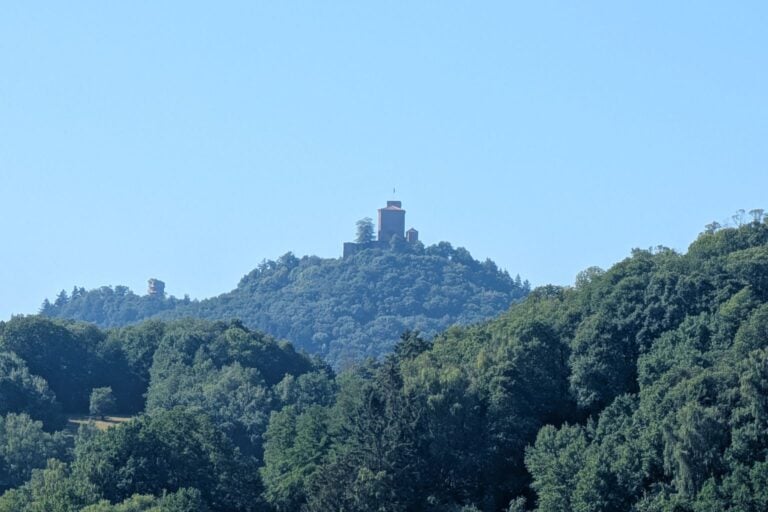 The Burgruine Trifels in Southwestern Germany's Palatinate region, which is undergoing a green transformation.