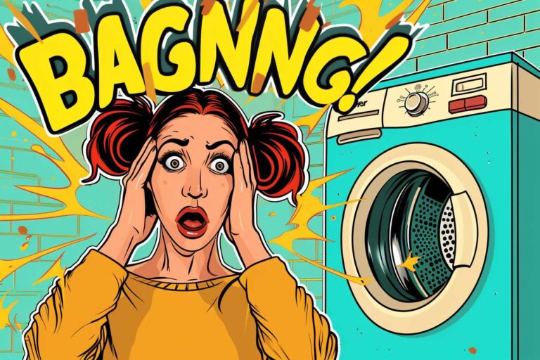 Her Samsung dryer is making a "loud, clunky sound." What should she do?
