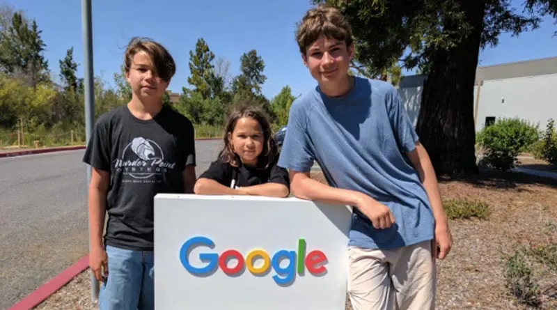 Iden, Erysse and Aren at the Google campus in 2017. Don't let anyone tell you what a tourist attraction is -- or isn't.