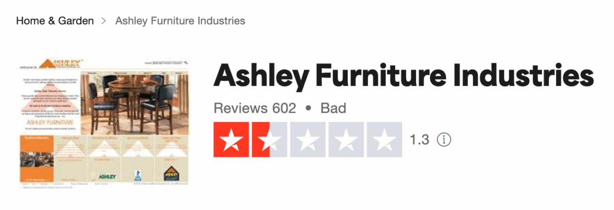 Ashley Furniture Reviews