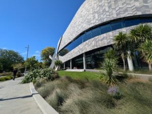 Te Pae Christchurch, the city's new carbon zero certified convention center.