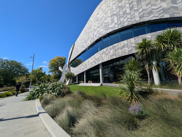Te Pae Christchurch, the city's new carbon zero certified convention center.