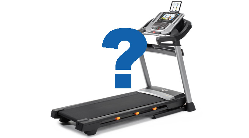 Where is her NordicTrack treadmill?