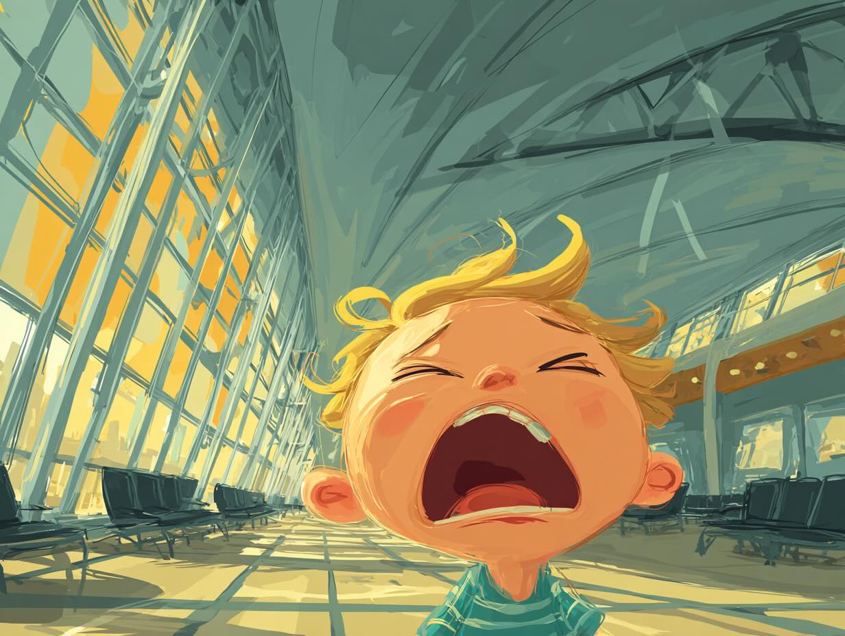 What happens when bad parents take their kids on a plane? Maybe you get the bizarre incidents I saw in a Scandinavian airport a few weeks ago.